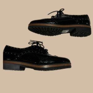 CALL IT SPRING BLACK WING TIP STYLED SHOES